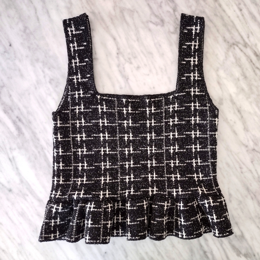 Zara women's peplum top size Medium